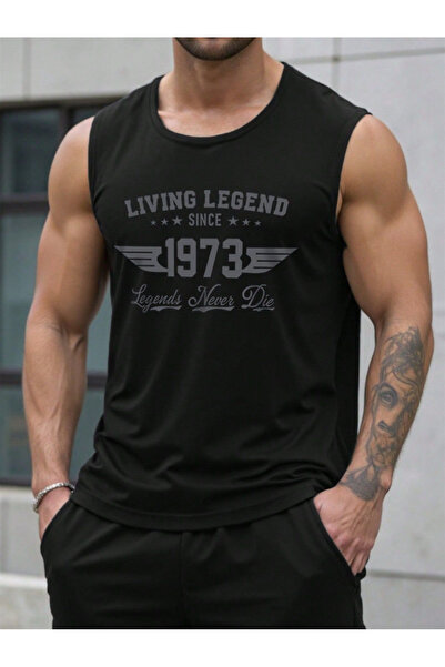 bellanova Printed Sleeveless Tshirt Men's Zero Sleeve Clothing Sportswear Ove...