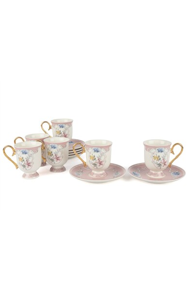 Mikasa Moor Blush Palas 6 Kişilik Kahve Fincan Seti 90ml