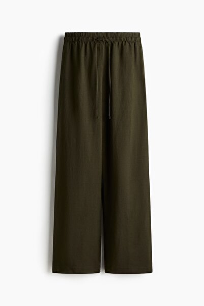 H&M Keten Karışımlı Pantolon