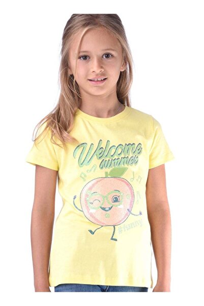 Victor and Jane Girls' T-shirt - Yellow