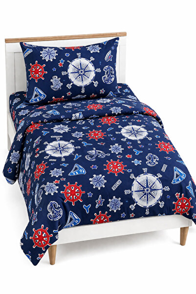 Elif Mira Σετ Παπλωματοθήκης Μονόκλινου Κρεβατιού με Ελαστικό Σεντόνι και Βαμ...