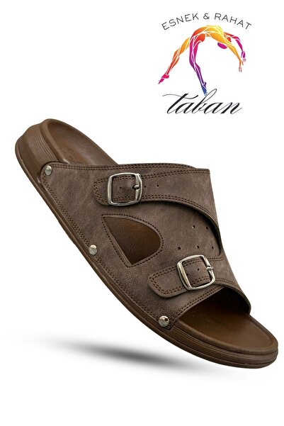 Moda Anna Sermoda men's Slipper - double buckle adjustable Stretchy sole Leat...