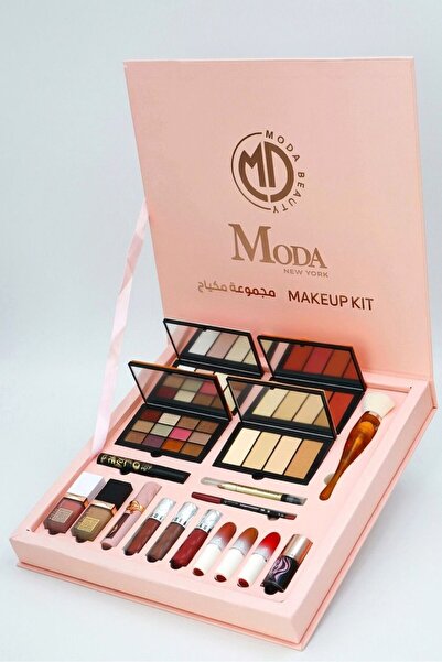 Moda Beauty طقم تجميل الوردي - 20 قطعة تشمل
