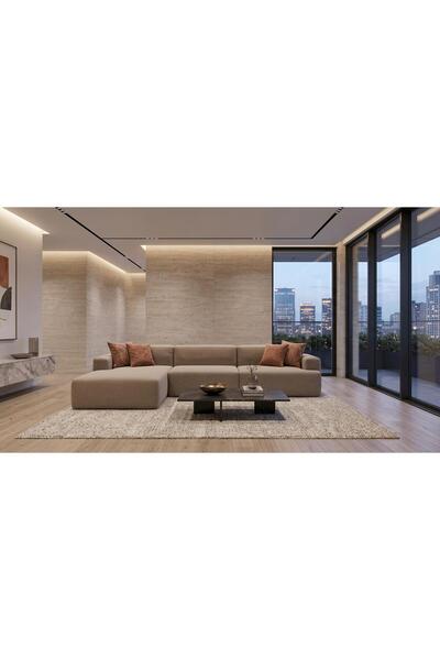 ceseka Lizbon İskeletsiz Modüler Köşe Koltuk 320x190 cm | Vakum & Pres Teknol...