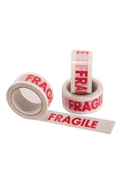 E-ANAMAG Λευκή κολλητική ταινία 48mm x 60m, Επιγραφή Εύθραυστο