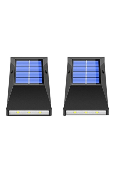 E-ANAMAG Σετ 2 τεμαχίων ηλιακών λαμπτήρων με 6 LED και αισθητήρα