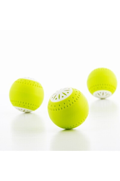 E-ANAMAG Σετ 3 αποσμητικών μπαλών ψυγείου, με ενεργό άνθρακα, 5 εκ.