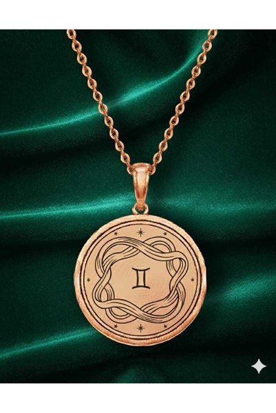 Zib Grips Velvet Copper Gemini Zodiac Sign Copper Necklace Handmade Boho Spiritual Gift