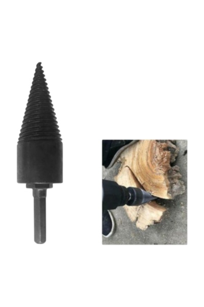 E-ANAMAG Κωνικό εργαλείο σχισίματος ξύλου για μηχανή/τρυπάνι, 42 χιλιοστά