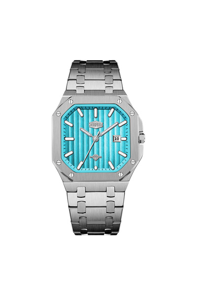 HeroForce Men's Watch Herro Force Steel Silver Color