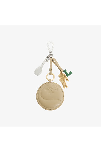 Lacoste Tennis Racket Mirror L Charms Kadın Bej Anahtarlık