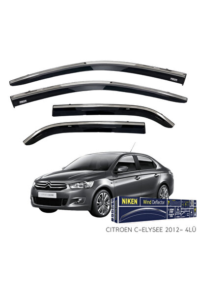 Niken Citroen C-Elysee Kromlu Cam Rüzgarlığı 4lü Set 2013 ve Üstü