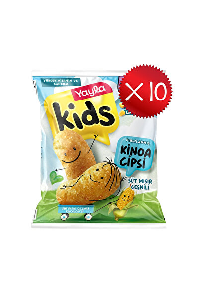 Yayla Kids Süt Mısır Çeşnili Kinoa Cipsi 30 g x10