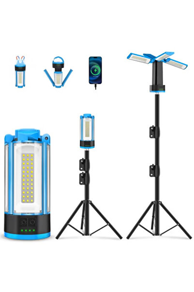 Nobrand Lumină LED de lucru cu trepied, reîncărcabilă 10400mAh, 6000K, fără f...