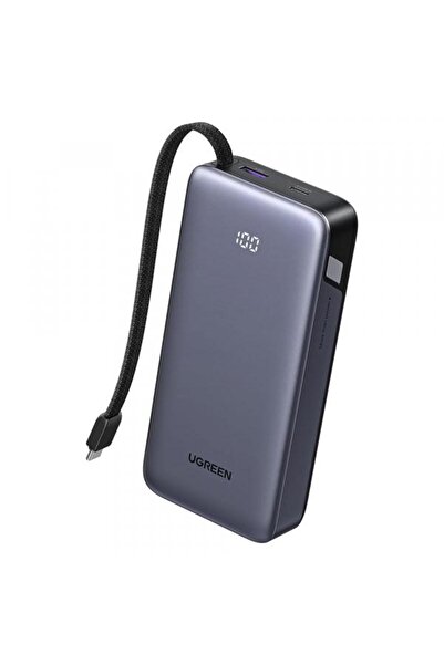 Ugreen PB536 Power Bank 20000mAh 45W QC+PD 1xUSB-A 2xUSB-C Γκρι