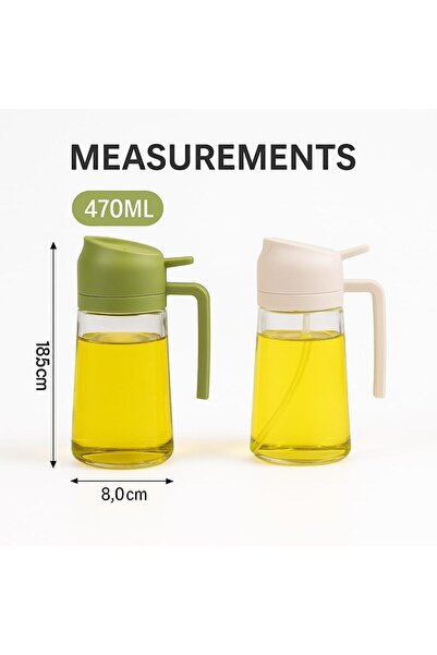 LIVVY 2-Pack 470ml Olive Oil Sprayer Bottles – Leak-Proof for Cooking & BBQ
