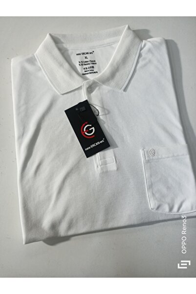 ercan triko Polo Collar Single Pocket Supreme Cotton T-Shirt