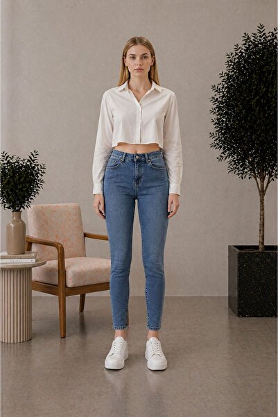 Rosita Kadın Dar Paça | Skinny Fit Toparlayıcı Likralı Jean