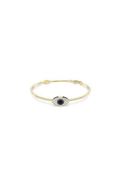 Swarovski Symbolica Bangle Bileklik Evil Eye Maviari Altin Rengi Kaplama S