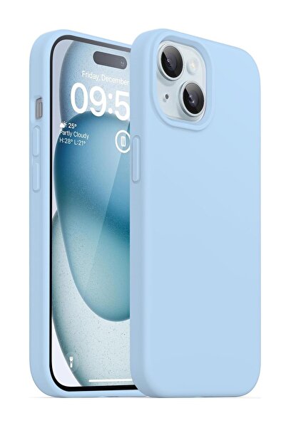 iPhone 14 PLUS / 15 PLUS Non Velvet Matte Screen Inside Case and Flexible Silicone Cover with Camera Upgrade