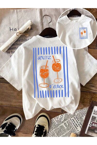 LELVANİ UNISEX SPRITZ O CLOCK CU IMPRIMEU TEXTUAL