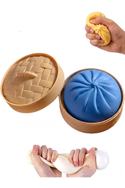 REZZOSS Premium Dumpling Squishy Fidget Toy – Soft Bao Bun Stress Relief Ball...