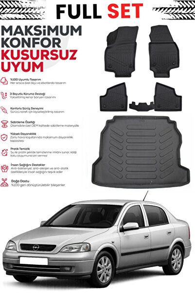 ko kaliteoto Opel Astra G Sedan 2001 Model 3D Esnek Bagaj Havuzu 4D Havuzlu P...