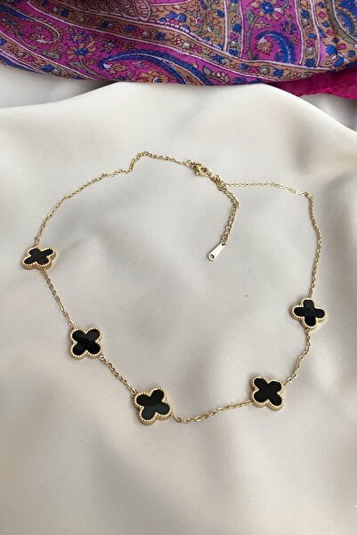 ANGELSS JEWELLERY قلادة يونكا لاكي 5 من الفولاذ 316L