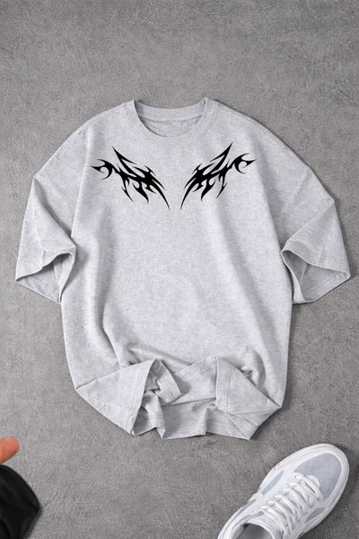 Revasser Tricou unisex pentru femei/bărbați, cu imprimeu special TRAP, din bu...