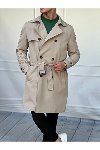 MODEFENDİ Oversized Belted Trench Coat