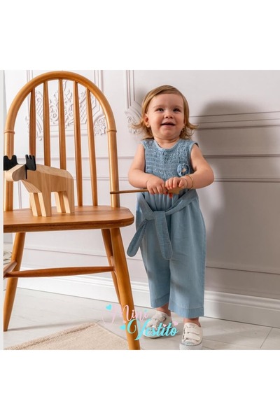MiniVestito Gipeli Bandana Zero Sleeve Bandana Denim Jumpsuit