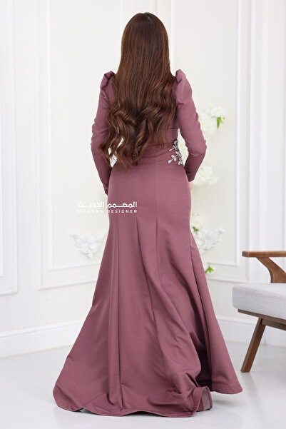 modern designer فستان مناسبات طويل فخم