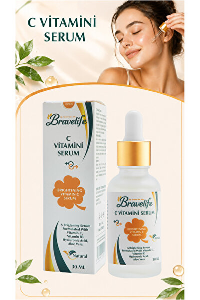 Bravelife C Vitamini Serum Niacinamide Panthenol Vitamin (B5-C) Allantion Hya...