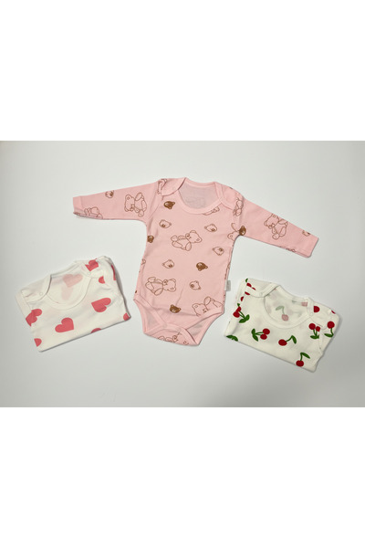 minço bebe بدلة داخلية للفتيات الصغيرات مصنوعة من القطن بنسبة 100%، مطبوعة، م...