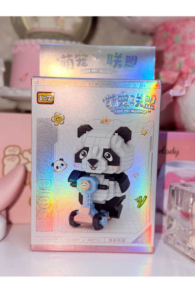 Panda Vagonlife loz 320 parça bisikletli Lego