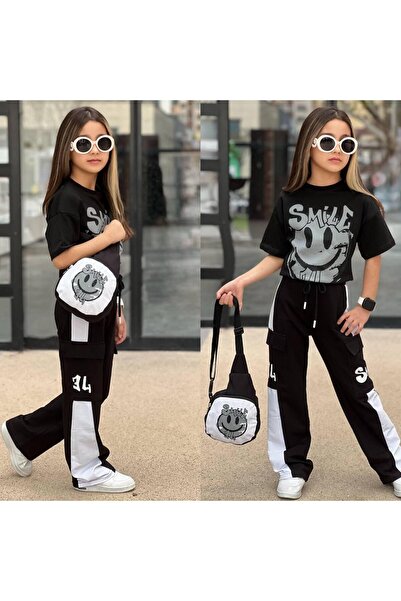 Lucky kidswear TEKSIJERKA SA OTISKOM SMILJE I TORBOM
