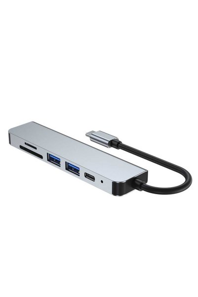 trands 6 in 1 Multifunctional Type-C Hub Adapter, TR-HB7564