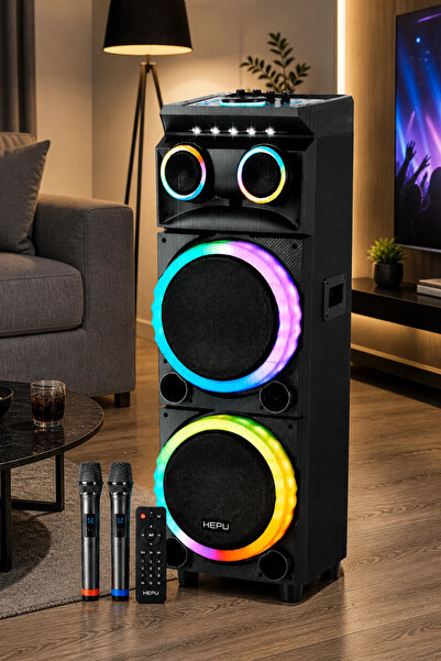 Blackbird Game Center Hepu HP-930 Partybox Bluetooth Hoparlör - 80W Güç, 2x12...