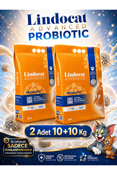 Lindo Cat Tom&JerryPetshop- Lindocat Advanced Probiotic Bakteri Önleyici Topa...