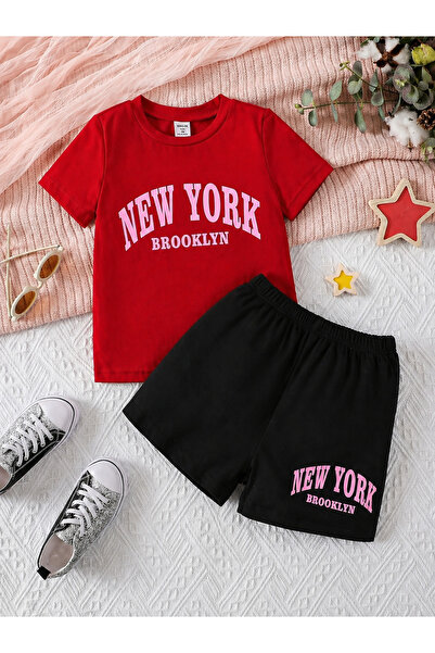 VODEXA Boy's - Girl's T-Shirt Shorts Set 100% Cotton Summer Comfortable Fit P...