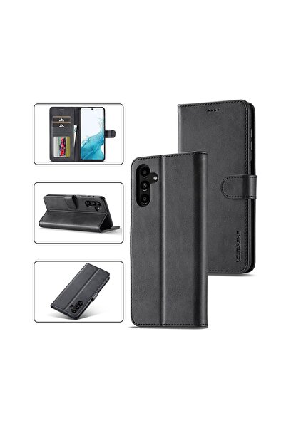 LC.IMEEKE Calf Texture Θήκη Πορτοφόλι Black (Samsung Galaxy A54 5G)