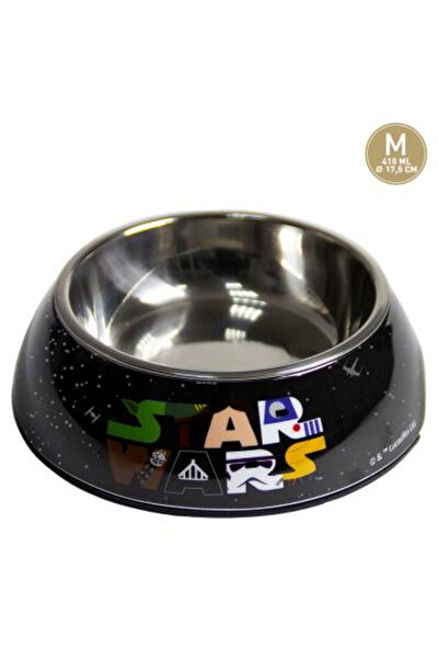 Star Wars Неплъзгаща се метална купа 17.5 см, 410 мл Черна