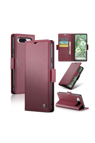 Caseme 023 Luminus Θήκη Πορτοφόλι Red (Google Pixel 8a 5G)