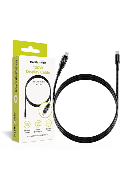 Mobile Origin Cablu Display 100W USB-C la USB-C 1,5m CB2
