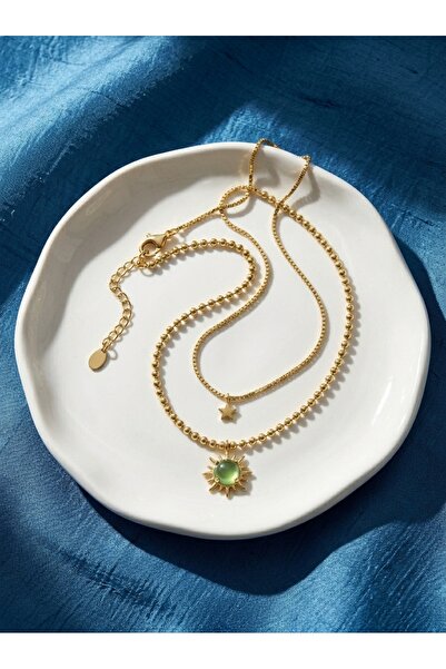 ZERA STEEL JEWELRY İkili Zarif Kolye
