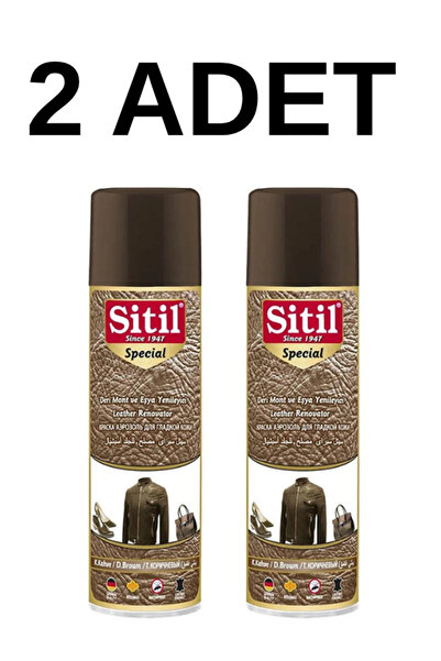 SİTİL K.Kahve Süet Nubuk Ayakkabı Boyası Bakım Spreyi 250 ml 2ADET