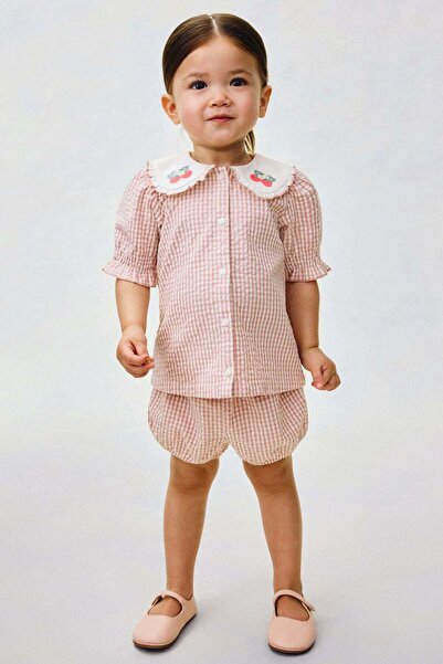 H&M 2-piece cotton seersucker set