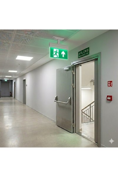 ACK Exit Running Man Upwards Arrow