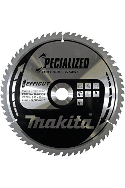 Makita LamДѓ de ferДѓstrДѓu circular, Efficut, TCT, 305x30mm, 60T
