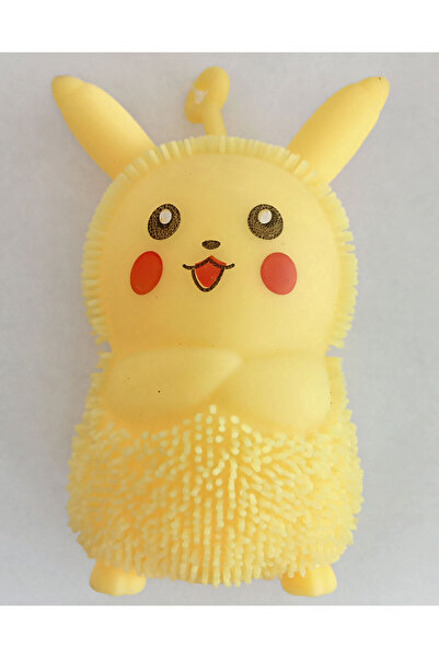 CT-TOYS Işıklı Yumuşak Pikaçu Yoyo Squishy Oyuncak 12x7 cm